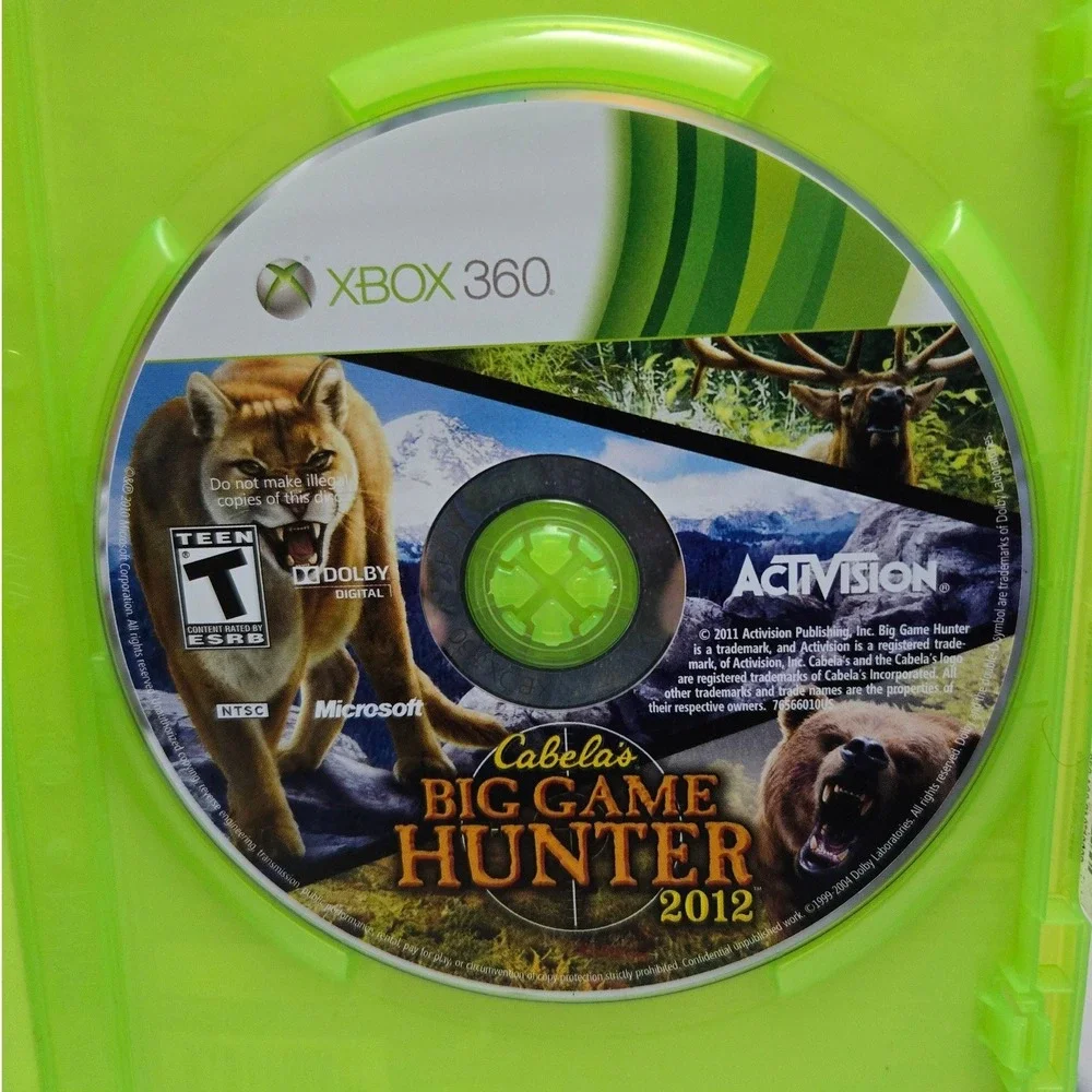 Cabelas Big Game Hunter 2012 - Microsoft Xbox 360 - CIB W/ Manual Tested & Works
